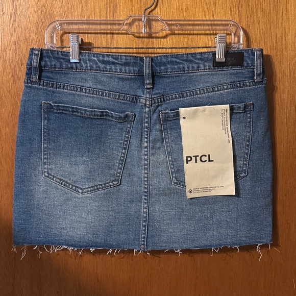 ⭐️NEW⭐️ PTCL Denim Lace-Up Mini Skirt - Picture 2 of 2